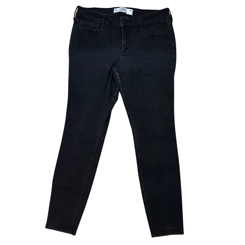 Hollister California Curvy Low Rise Super Skinny Black Jeans Womens Size 8S 29W